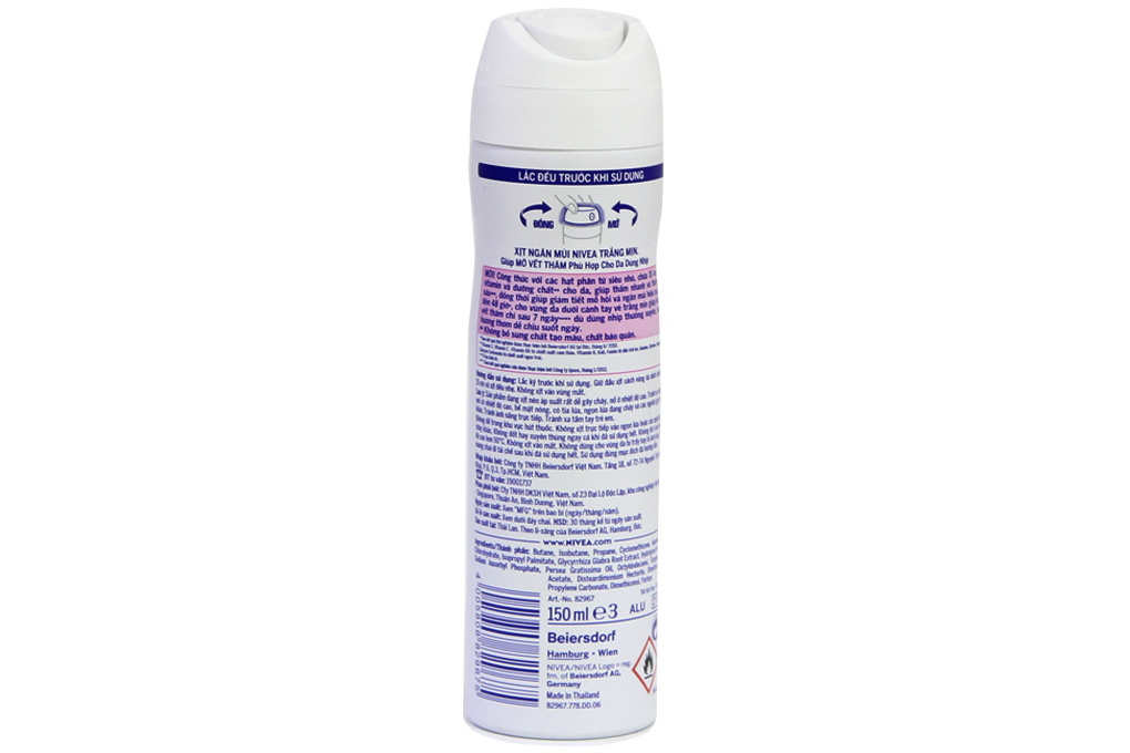 Xịt khử mùi Nivea extra white serum 150ml