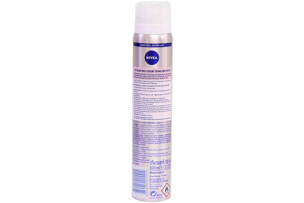 Xịt khử mùi Nivea extra white serum 100ml
