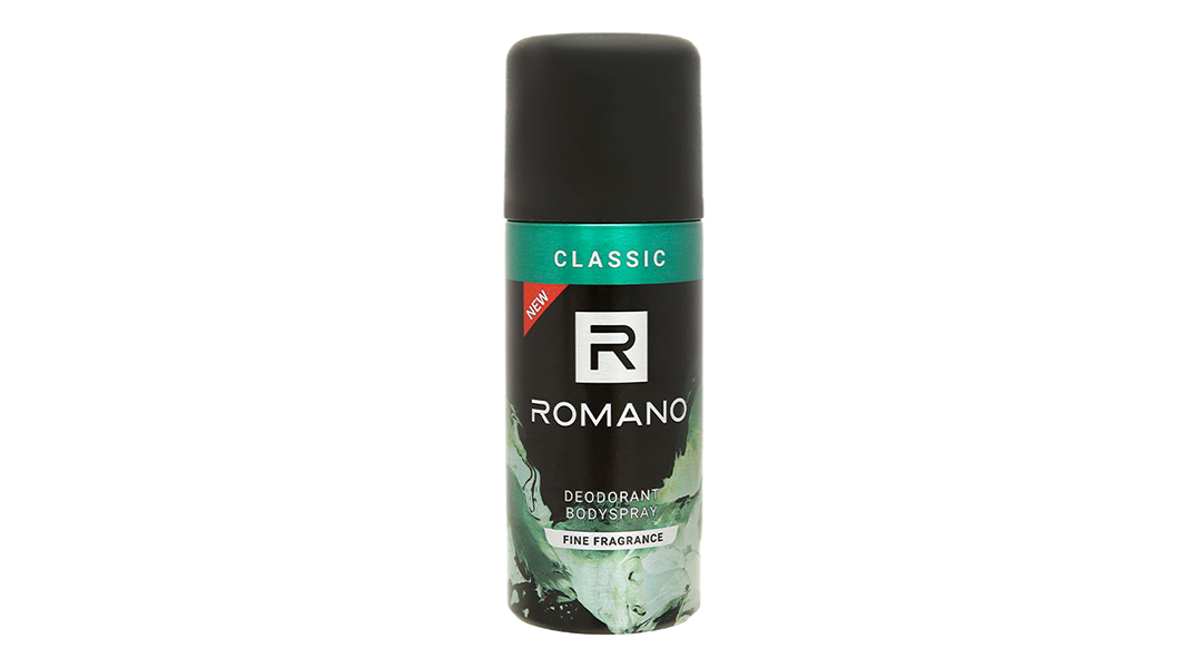 Xịt khử mùi Romano Classic ngăn mùi, kháng khuẩn