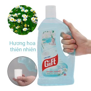Nước lau sàn Gift Baby Smile hương hoa thiên nhiên chai 1 lít