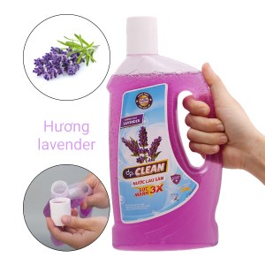 Nước lau sàn nhà dp CLEAN hương lavender chai 1 lít