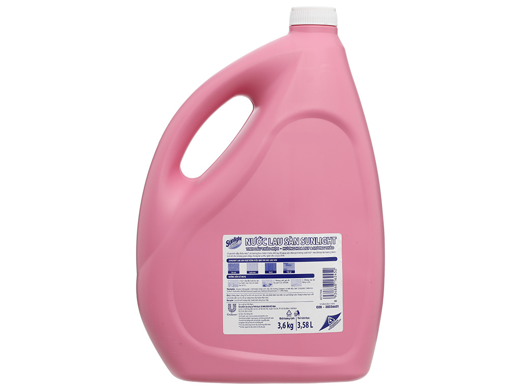 Nước lau sàn Sunlight tinh dầu thảo mộc hương hoa lily và hương thảo can 3.78 lít 3
