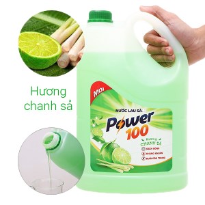 Nước lau sàn POWER100 chanh sả 3.84 lít