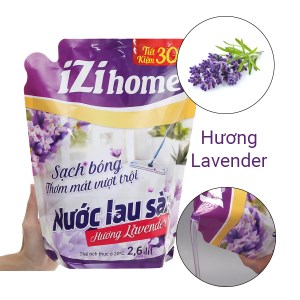 Nước lau sàn IZI HOME hương lavender túi 2.6 lít