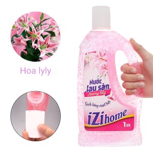 Nước lau sàn IZI HOME hương hoa lily chai 1 lít