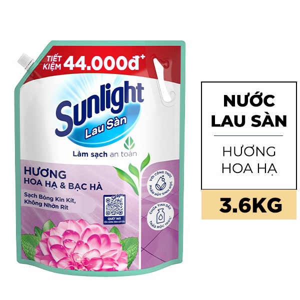 Nước lau sàn Sunlight bạc hà 3.6kg