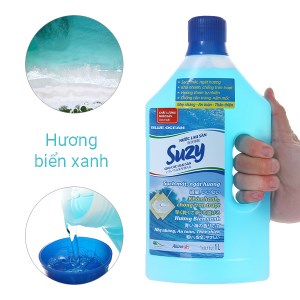 Nước lau nhà Suzy hương biển xanh chai 1 lít