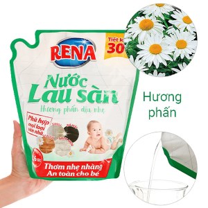 Nước lau sàn Rena hương phấn dịu nhẹ túi 2.6 lít