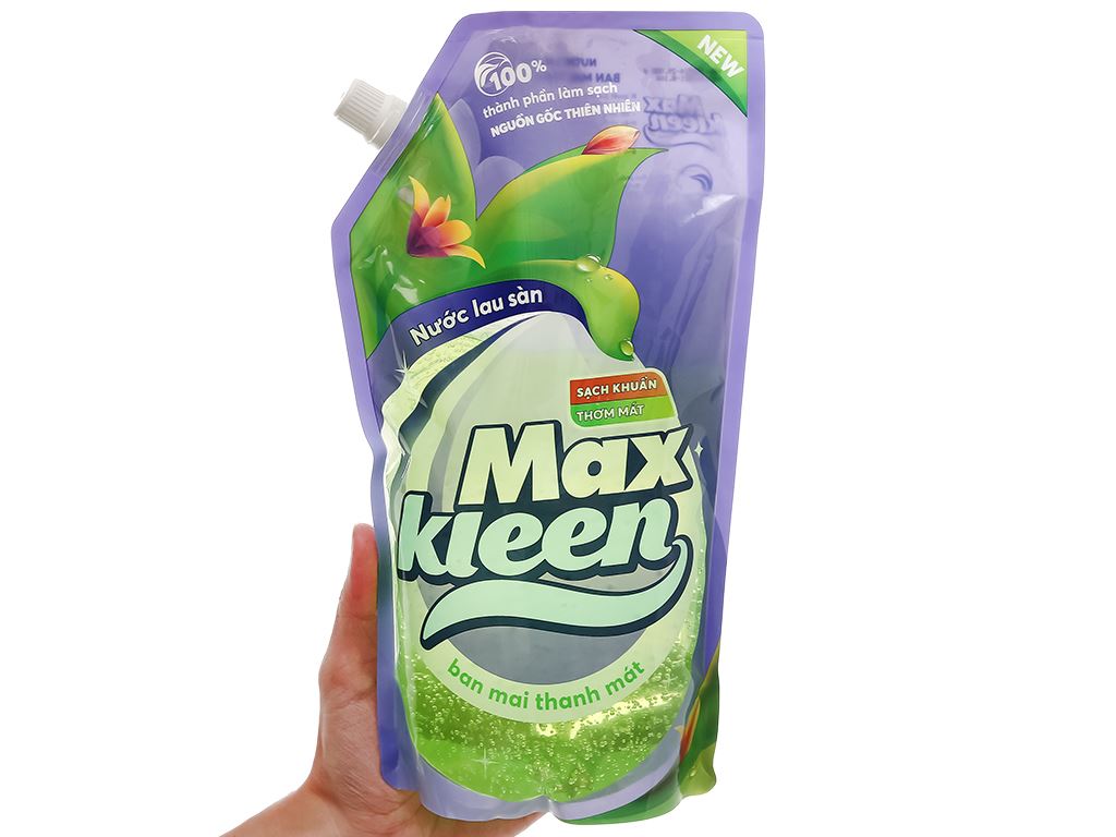 Nước lau sàn nhà MaxKleen hương ban mai thanh mát túi 1kg 5