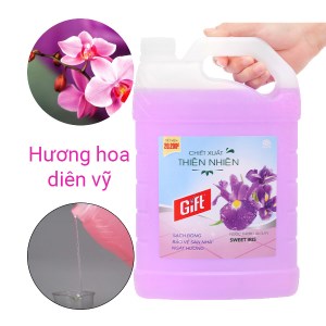 Nước lau sàn Gift hương hoa diên vỹ can 3.8kg