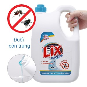 Nước lau sàn Lix 2x đậm đặc can 3.6 lít