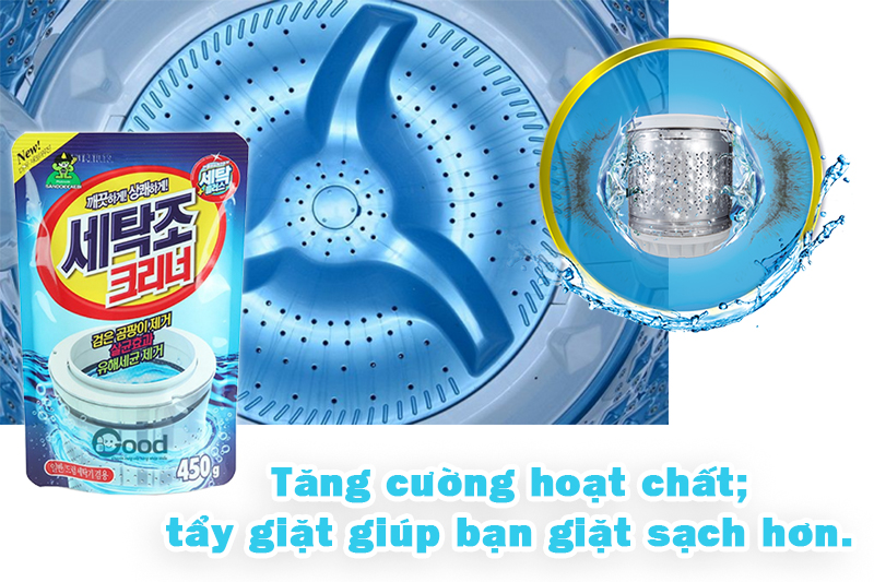 Bột tẩy vệ sinh lồng máy giặt Sandokkaebi 450g