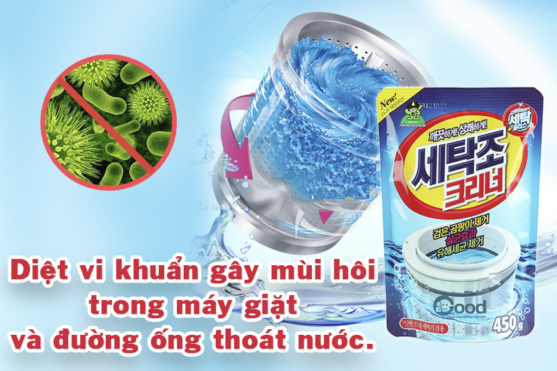 Bột tẩy vệ sinh lồng máy giặt Sandokkaebi 450g