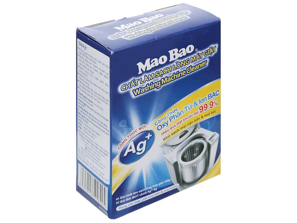 Bột vệ sinh lồng máy giặt Mao Bao Oxy phân tử & Ag+ 300g 1