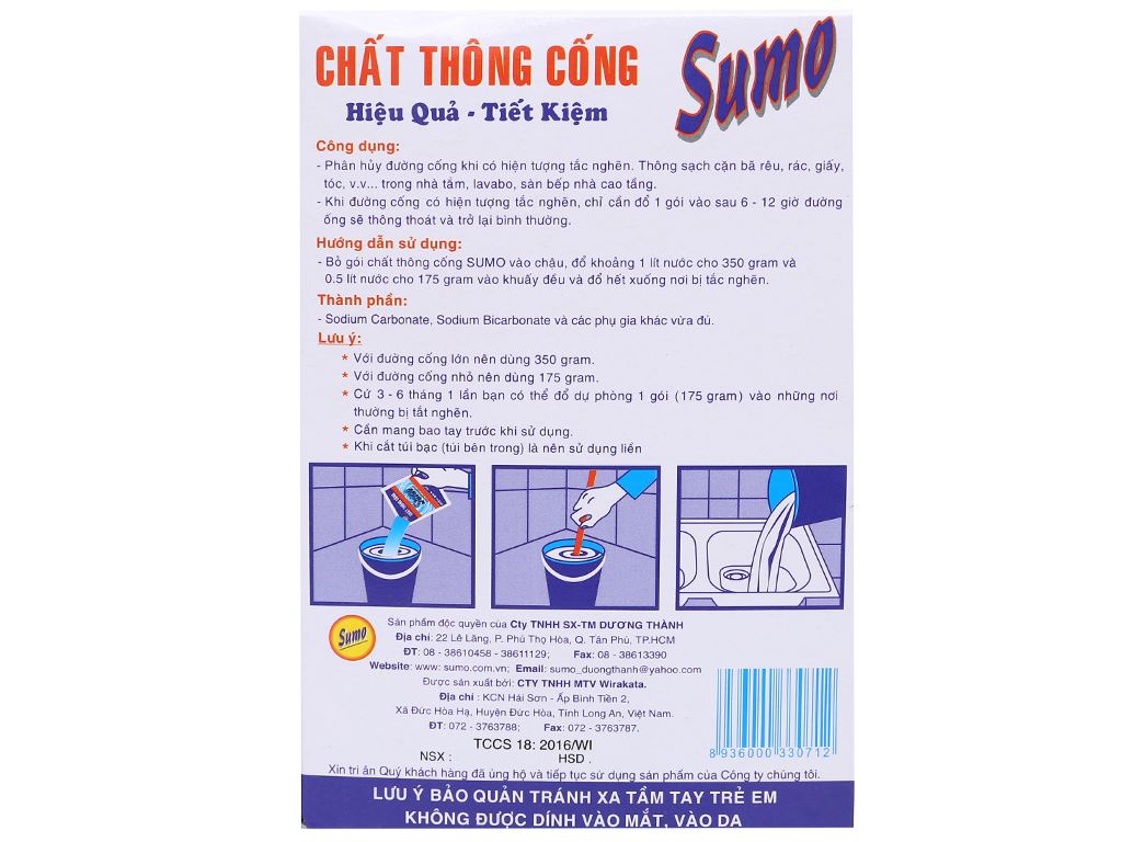 Bột thông cống Sumo 175g 3