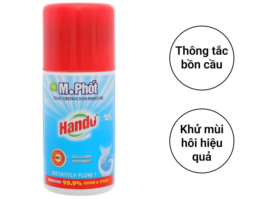 Dung dịch thông tắc hầm cầu Hando M.Phốt xuất khẩu chai 600ml 2