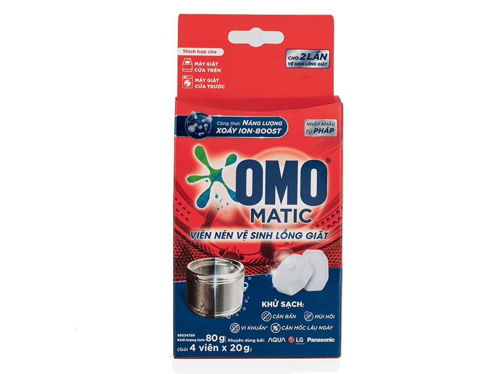 Tôi có thể sử dụng viên vệ sinh máy giặt OMO Matic cho máy giặt loại nào?
