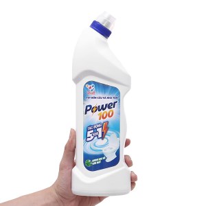 Nước tẩy bồn cầu & nhà tắm POWER100 hương bạc hà chai 900ml