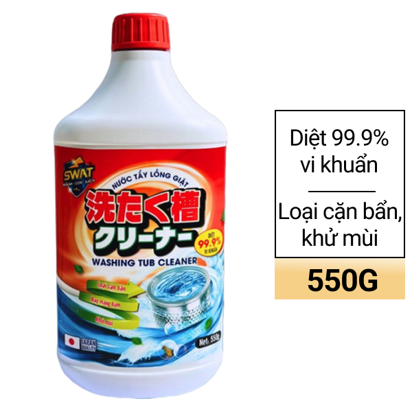 Nước tẩy lồng máy giặt Swat 550g