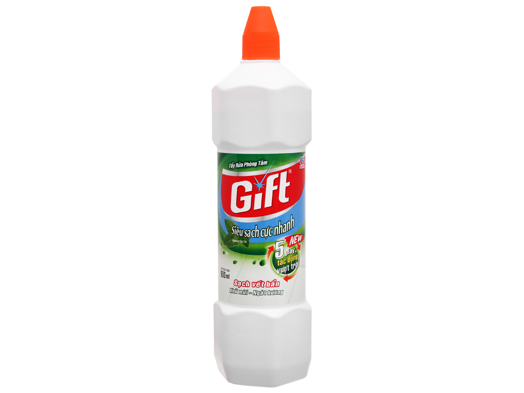 Nước tẩy nhà tắm Gift hương bạc hà 900ml 1