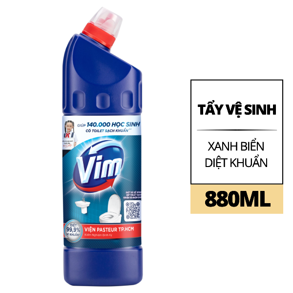 Tẩy bồn cầu & nhà tắm VIM 880ml
