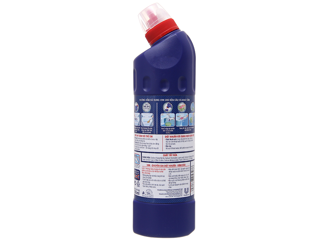 Nước tẩy bồn cầu & nhà tắm VIM diệt khuẩn 500ml 3
