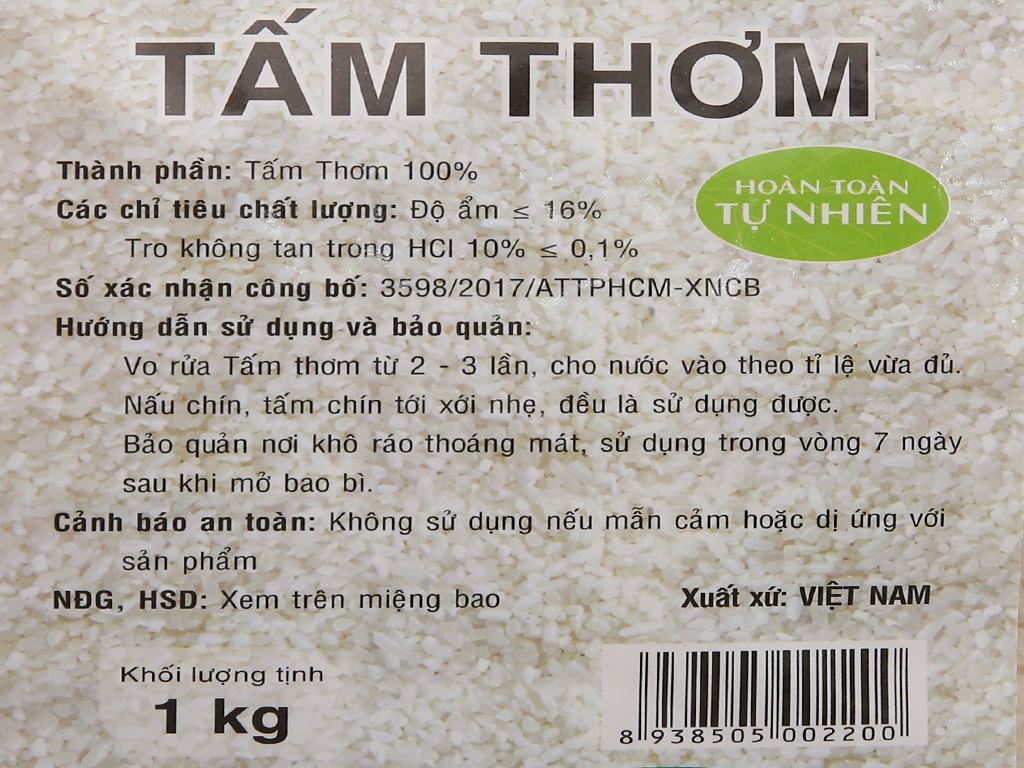 Gạo tấm thơm PMT túi 1kg 4