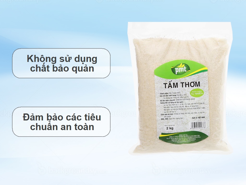 Gạo tấm thơm PMT túi 2kg 2
