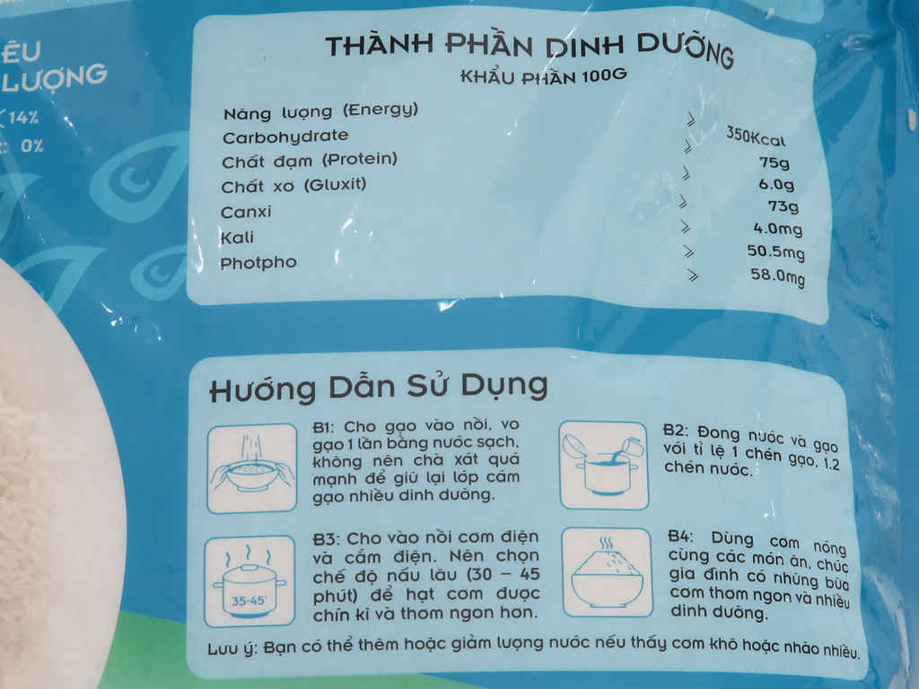 Gáº¡o Vinh Hiá»n Khá»ng TÆ°á»c NguyÃªn tÃºi 5kg 6