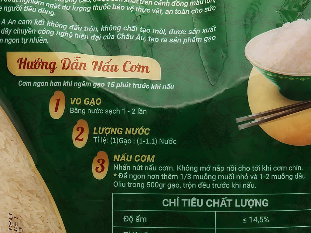 Gạo thơm A An ST21 túi 5kg 5