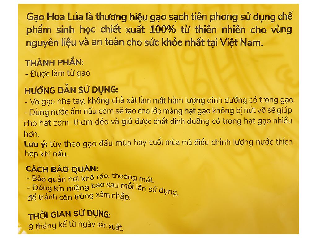 Gạo Đài Thơm Hoa Lúa túi 5kg 5