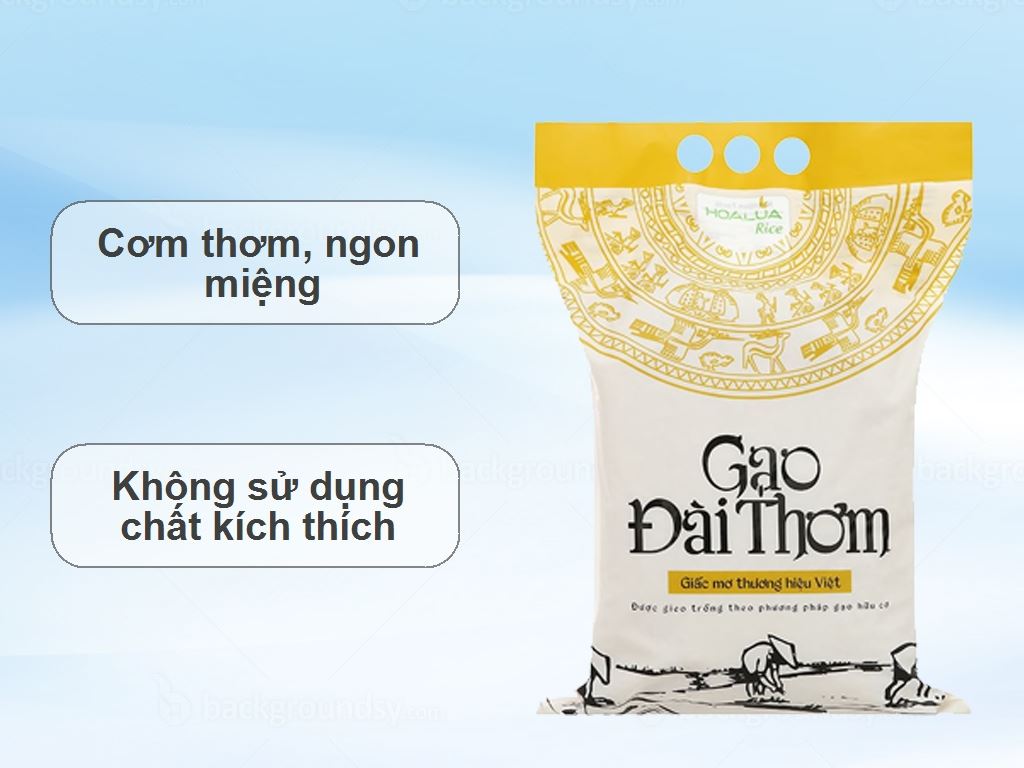 Gạo Đài Thơm Hoa Lúa túi 5kg 2