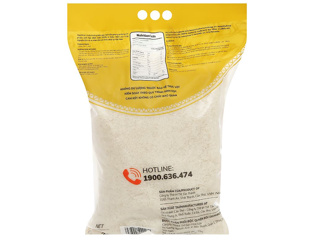 Gạo sữa Hoa Lúa túi 5kg 3