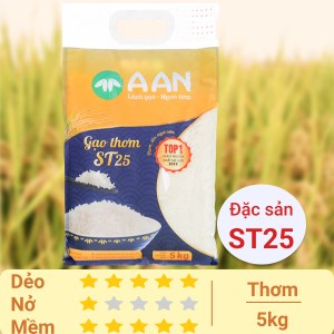 Gạo thơm A An ST25 túi 5kg