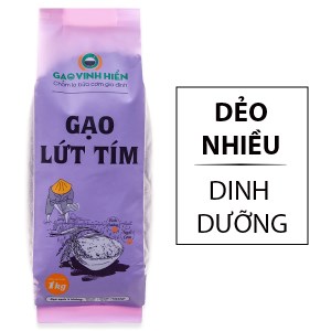Gạo lứt tím Vinh Hiển túi 1kg