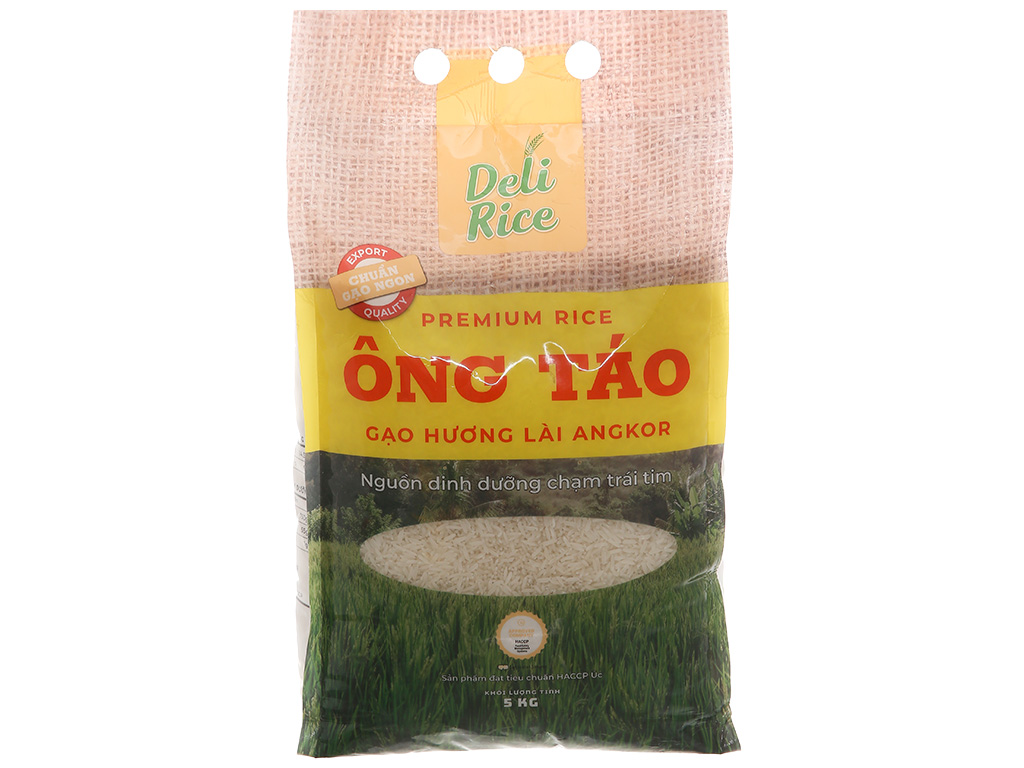 Gạo Ông Táo hương lài angkor Delifarm túi 5kg 1