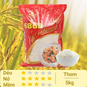 Gạo trắng 6868 Angel túi 5kg