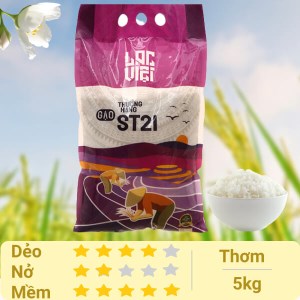 Gạo Lạc Việt thượng hạng ST21 túi 5kg