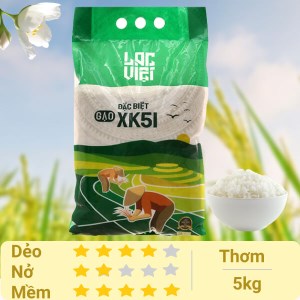 Gạo Lạc Việt XK51 túi 5kg