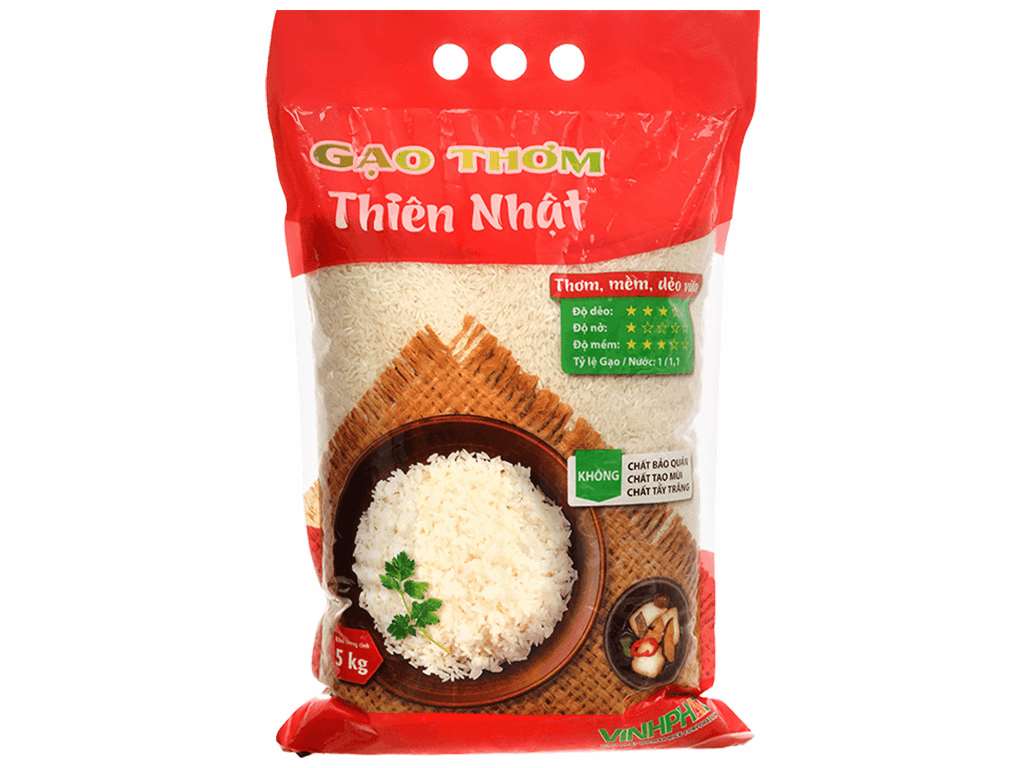 Gạo thơm Thiên Nhật túi 5kg 2