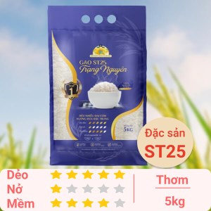 Gạo đặc sản Trạng Nguyên Vinh Hiển ST25 túi 5kg