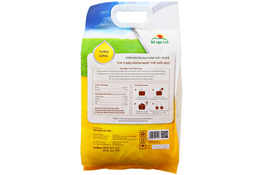 Gạo Hạt Ngọc Trời Thiên Long 5kg