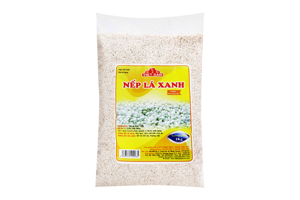 Nếp lá xanh Việt San gói 1kg