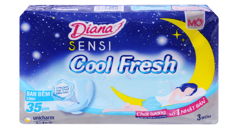 Diana SENSI Cool Fresh Siêu Mỏng Không Cánh