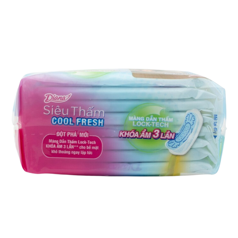 Băng vệ sinh ban ngày Diana Cool Fresh siêu thấm không cánh 8 miếng 5