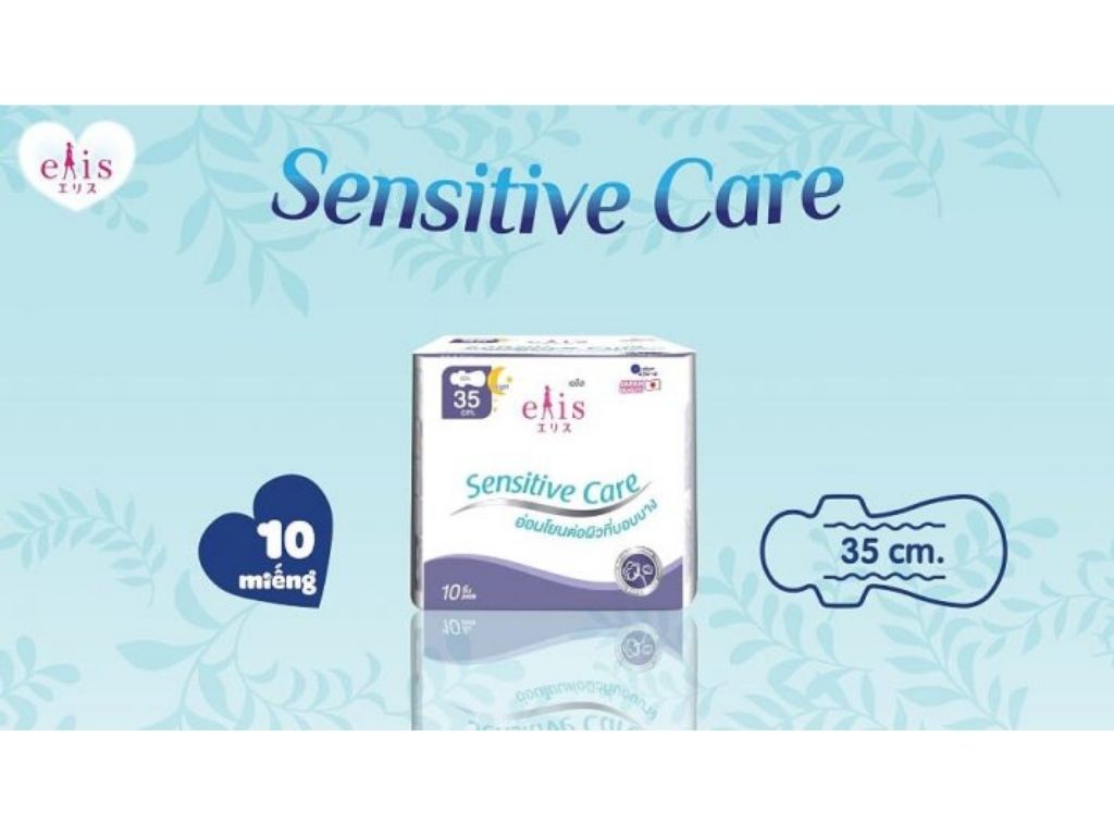Băng vệ sinh ban đêm Elis Sensitive Care 10 miếng 2