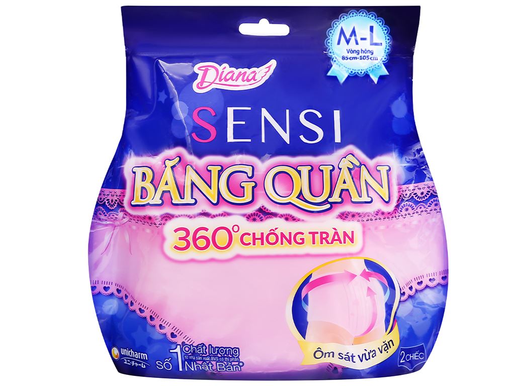 Băng vệ sinh Diana Sensi băng quần size M-L 0