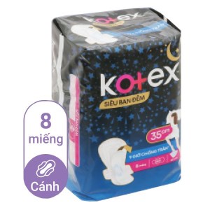 Băng vệ sinh ban đêm Kotex Style chống tràn 8 miếng