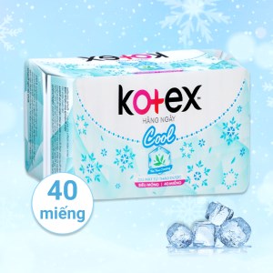 Băng vệ sinh hàng ngày Kotex Cool siêu mỏng 40 miếng