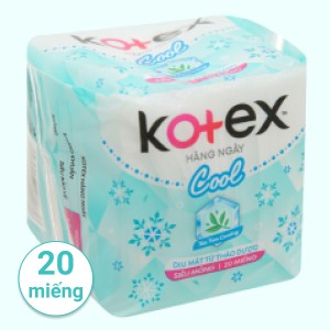 Băng vệ sinh hàng ngày Kotex Cool siêu mỏng 20 miếng